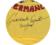 Delantal de Los Pollos Hermanos de Breaking Bad autografiado por Giancarlo Esposito con la inscripción "Gus Fring"-2