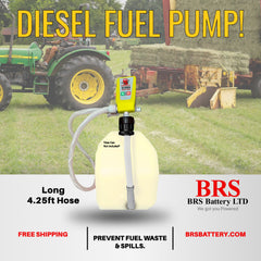 Diesel PumpMatic Super Gas Pump Fuel Transfer Pump + 3 Power Sources w/ 4.25ft Hose Siphon-29