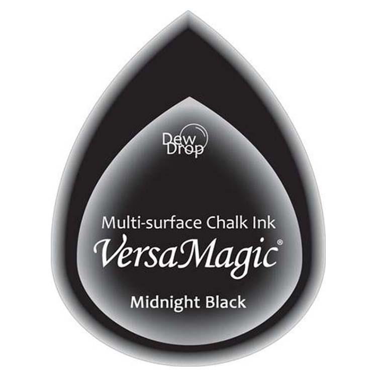 Tsukineko Versa Magic Dew Drops Chalk Ink Pad Midnight Black-1