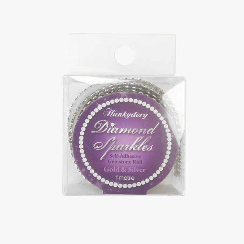 Diamond Sparkles Gemstone Rolls - Gold & Silver-2