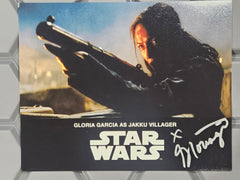 Star Wars – The Force Awakens Autographed 10x8 Photo | Signed by Gloria Garcia (Jakku Defender)-1
