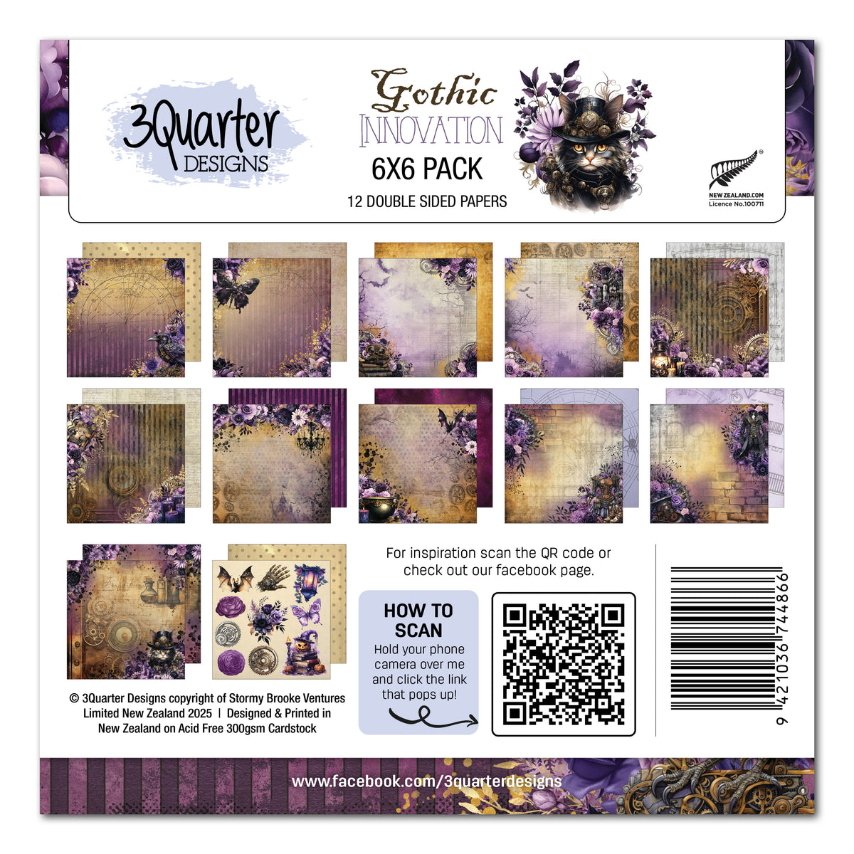 3Quarter Designs Gothic Innovation 6x6 Paper Pack-1