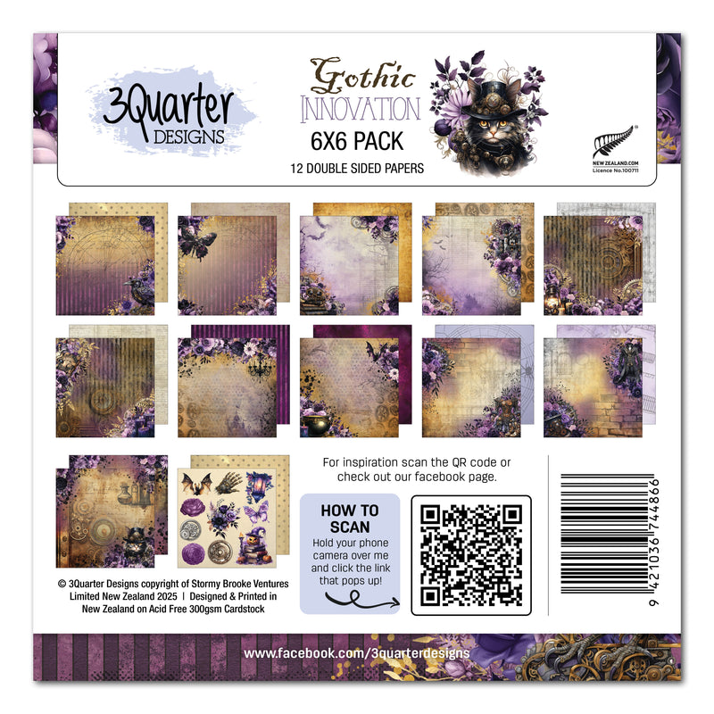 3Quarter Designs Gothic Innovation 6x6 Paper Pack-1