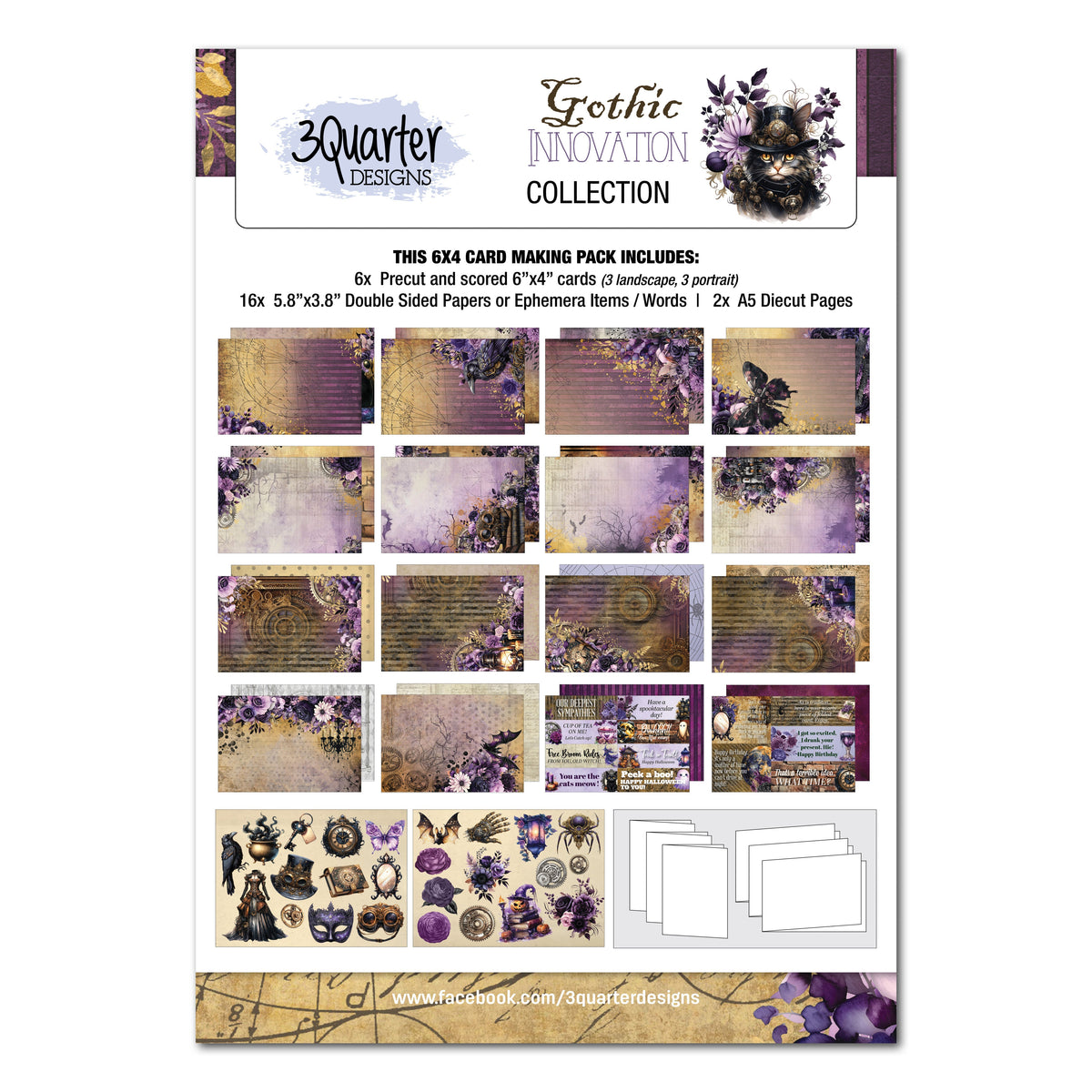 3Quarter Designs Gothic Innovation 6x4 Card Pack-1