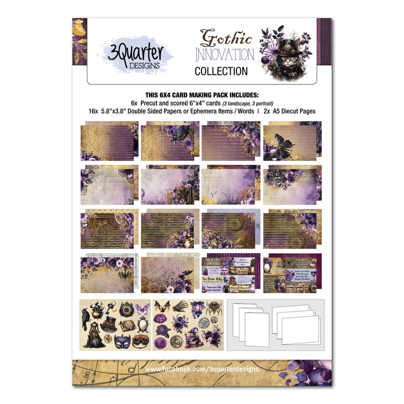 3Quarter Designs Gothic Innovation 6x4 Card Pack-1