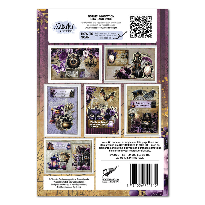 3Quarter Designs Gothic Innovation 6x4 Card Pack-2