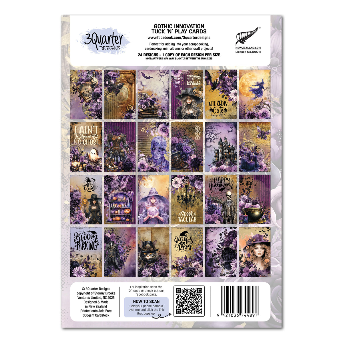 3Quarter Designs Gothic Innovation - Tuck N Play Cards-2