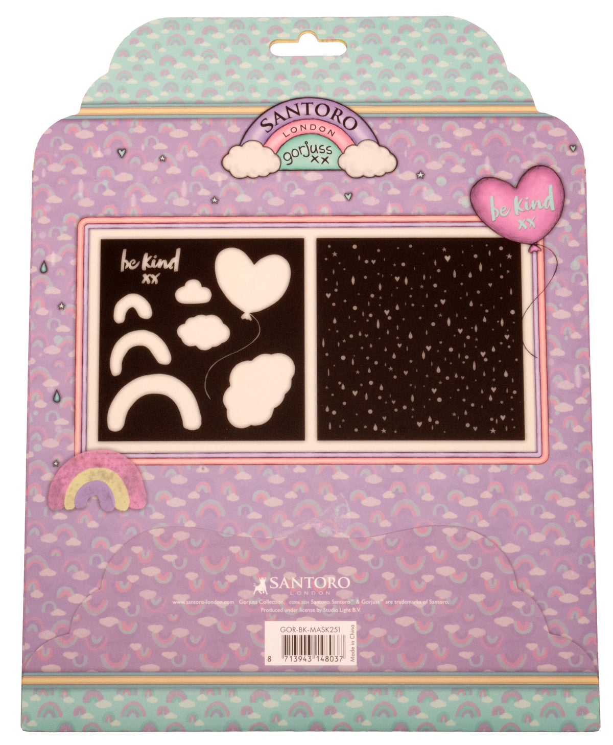 Mascarilla SAN Gorjuss - Be Kind 2 Diseños 203x203x2mm 2 Uds. n.º 251-3