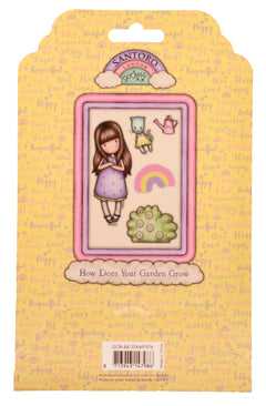 SAN Tampon adhésif Gorjuss - Be Kind How Does Your Garden Grow 120x170x5mm 7 pièces réf. 576-3