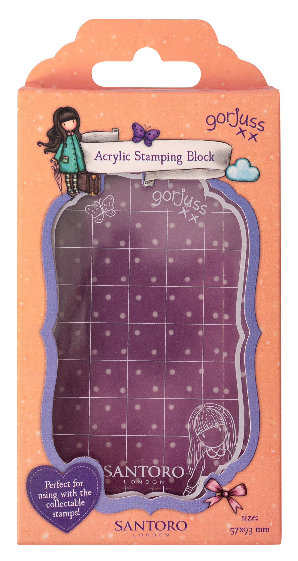 Bloc de tamponnage acrylique GOR pour objets de collection essentiels 65x100x8mm 1 PC n°06-1