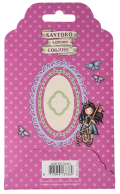 GOR Cutting Die Oval Frames & Label Gorjuss 88x129x1mm 6 PC nr.474-6