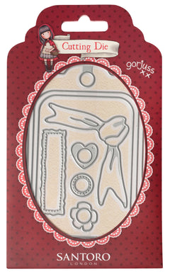 GOR Cutting Die Gift Tag Gorjuss 77x121x1mm 8 PC nr.475-1