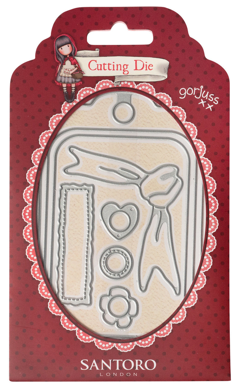 GOR Cutting Die Gift Tag Gorjuss 77x121x1mm 8 PC nr.475-1