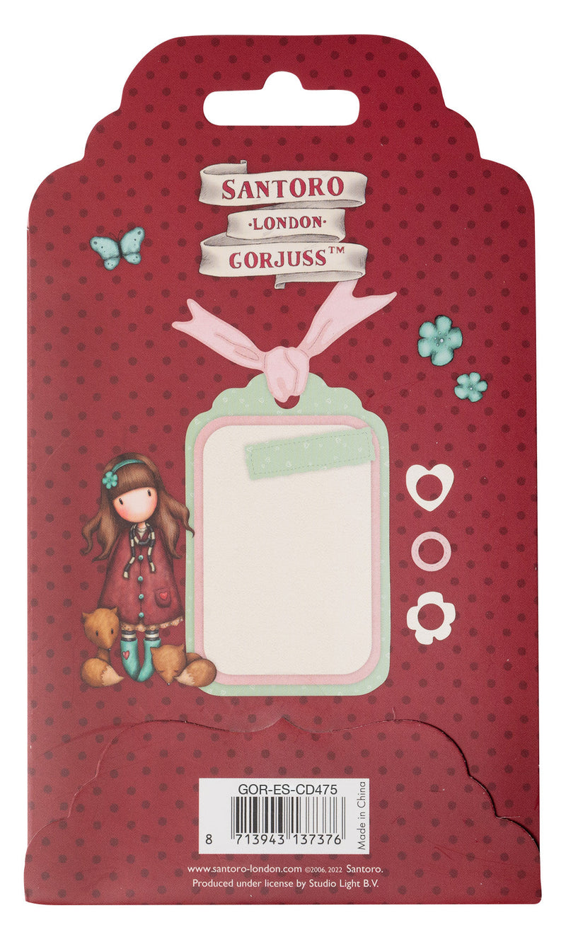 GOR Cutting Die Gift Tag Gorjuss 77x121x1mm 8 PC nr.475-4