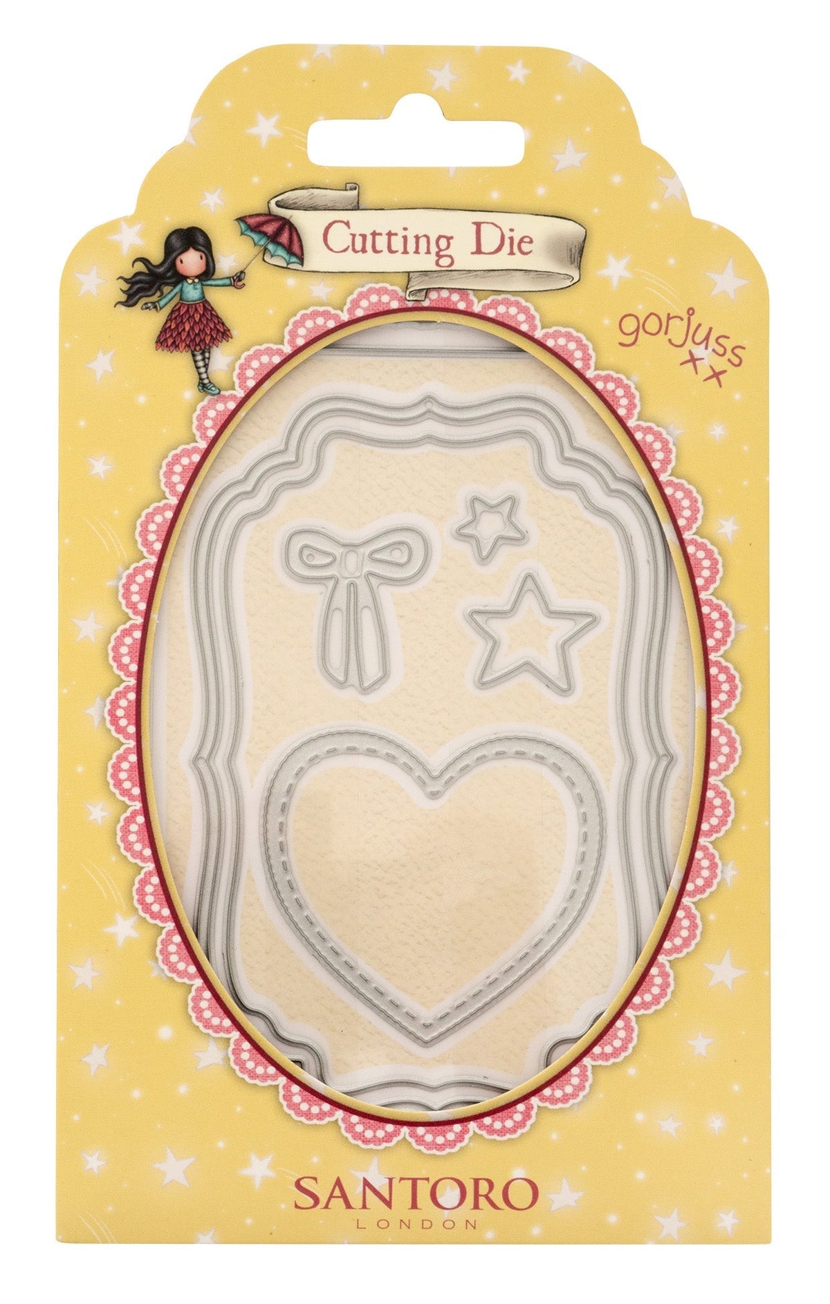 SAN Matrices de coupe Cadres & Étiquettes Gorjuss Essentials 85x125x2mm 8 pièces réf. 698-1