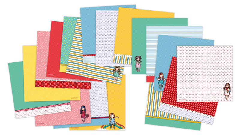 Bloc de papel de diseño SAN de doble cara, 18 diseños Gorjuss Essentials 18 hojas-3