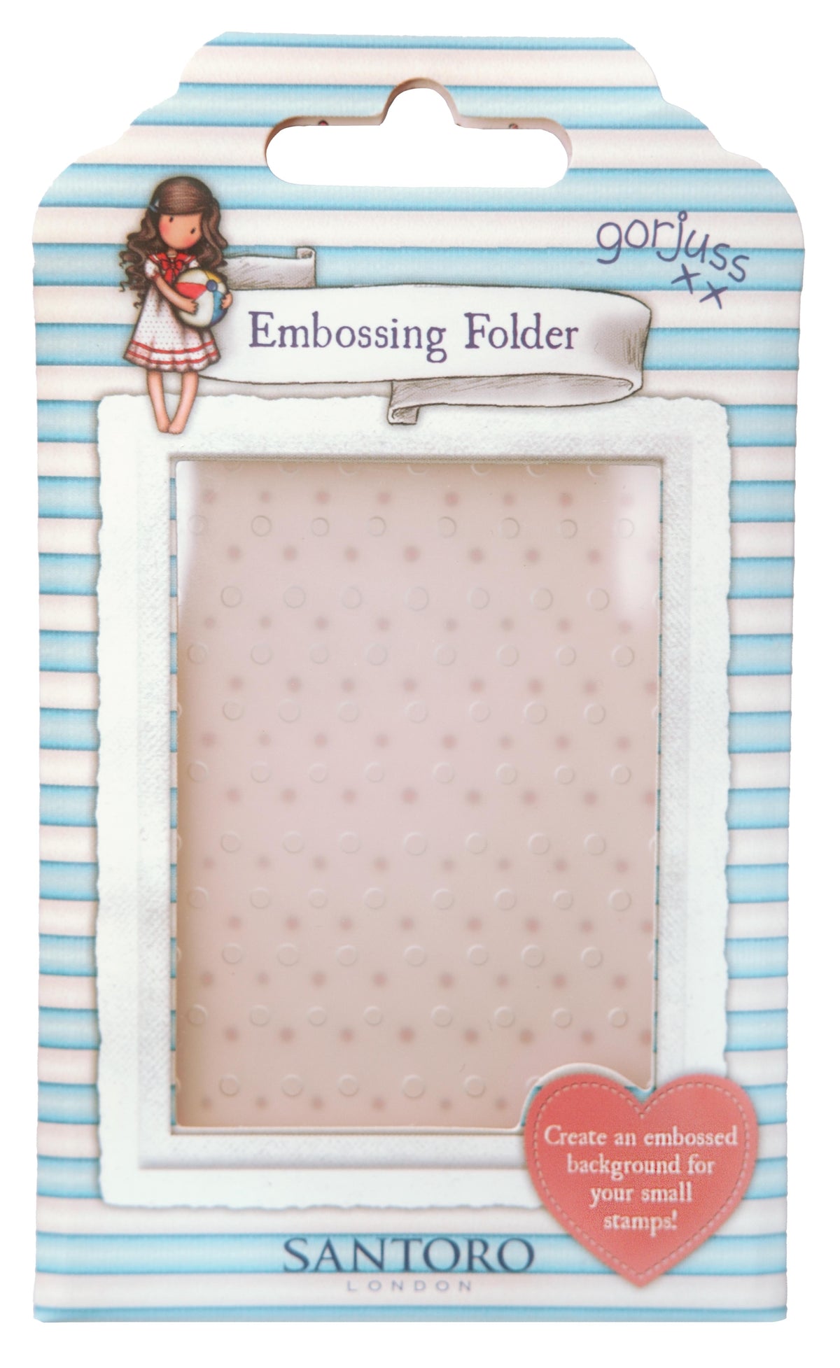 SAN Embossing Folder Dots Gorjuss Essentials 1 PC-1