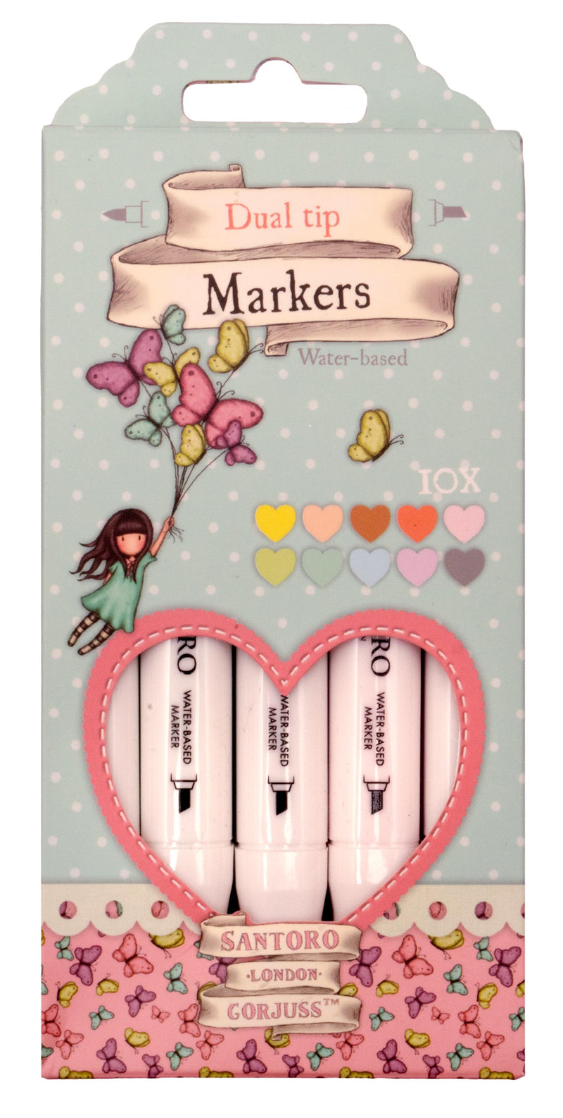 SAN Light Markers Pastels Gorjuss Essentials 10 PC-1