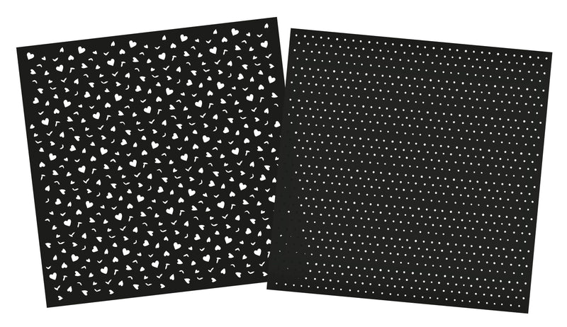 SAN Mask Dots & Hearts/Leaves Gorjuss Essentials 2 PC-3
