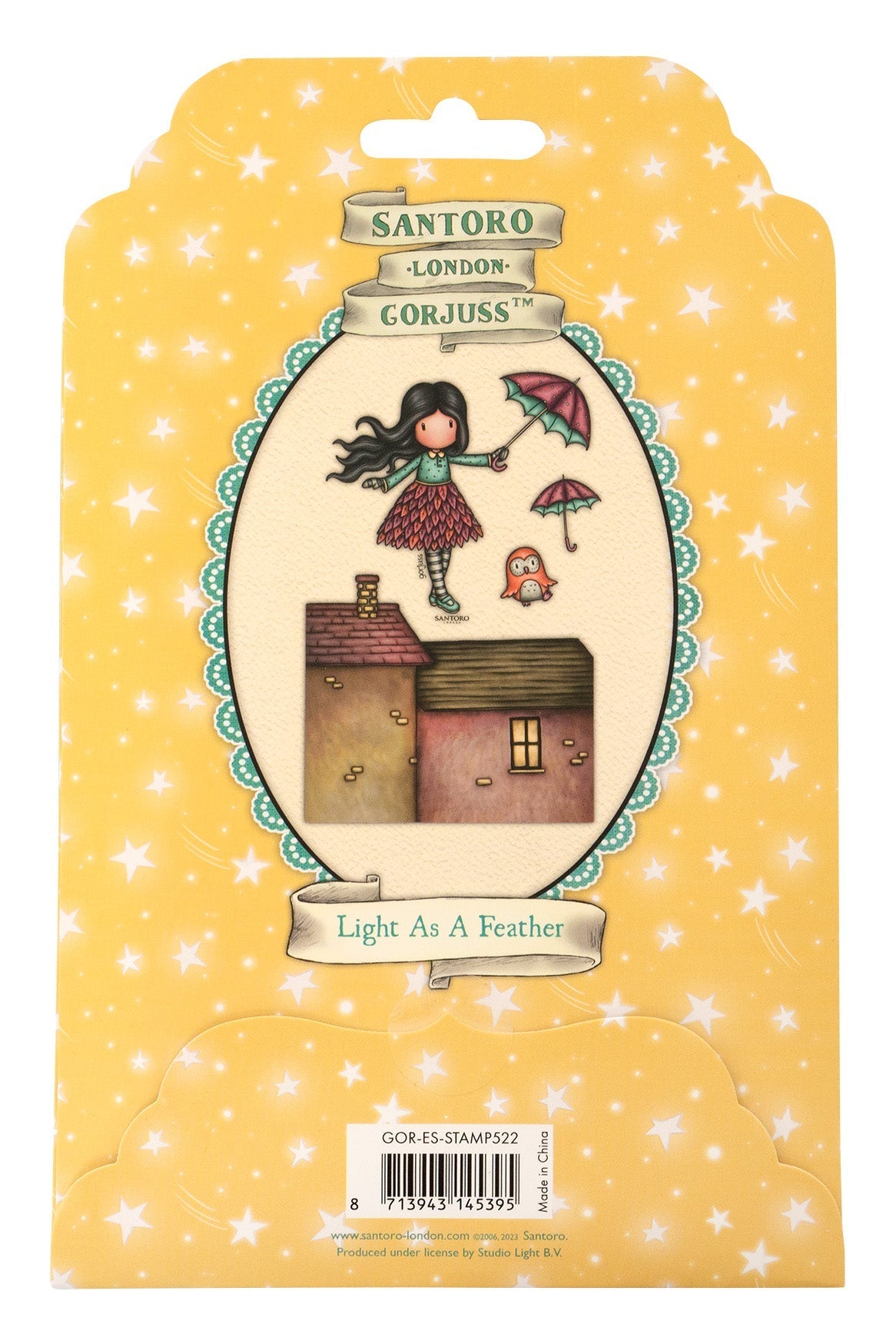 SAN Cling Stamp Light As A Feather Gorjuss Essentials 120x170x5mm 4 PC nr.522-4