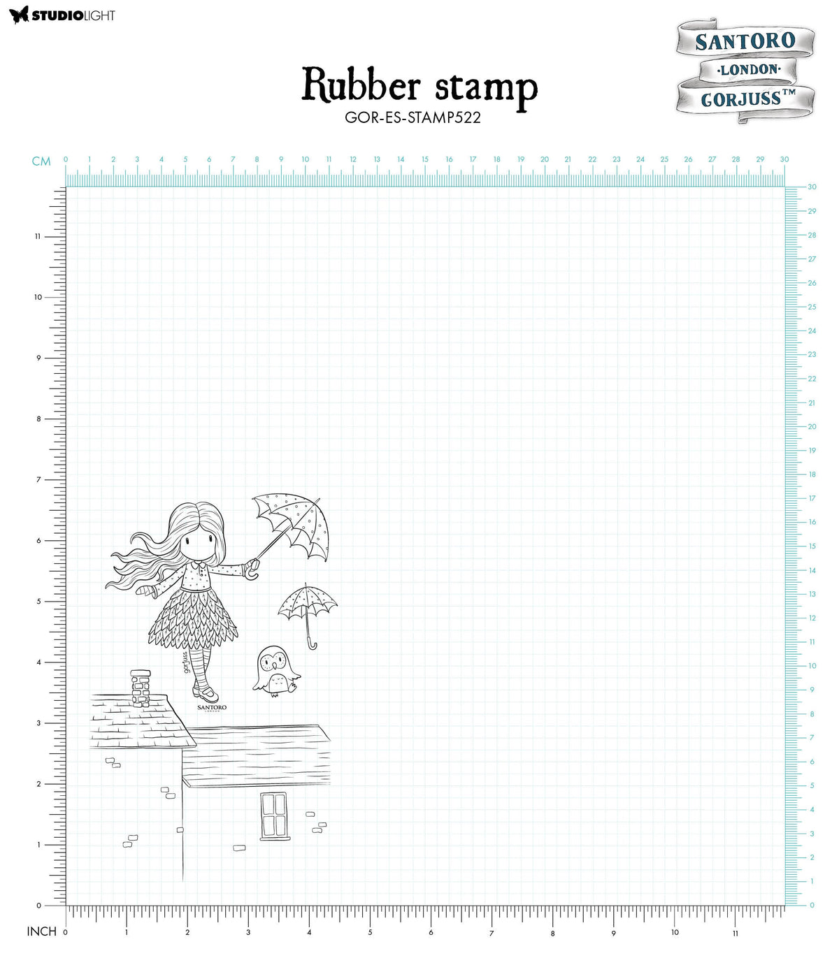 SAN Cling Stamp Light As A Feather Gorjuss Essentials 120x170x5mm 4 PC nr.522-2