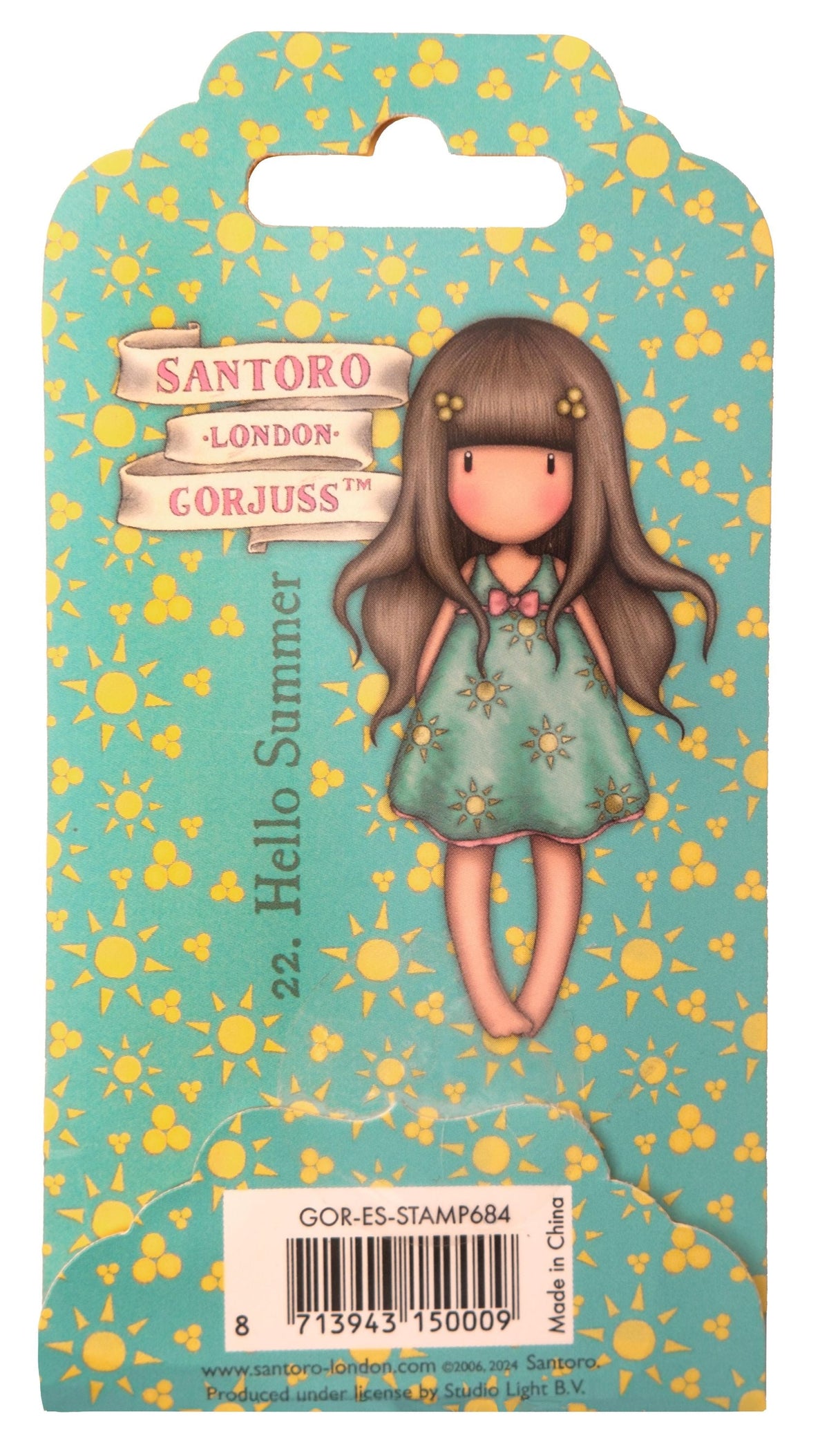 SAN Cling Stamp Hello Summer Gorjuss Essentials 1 PC-2