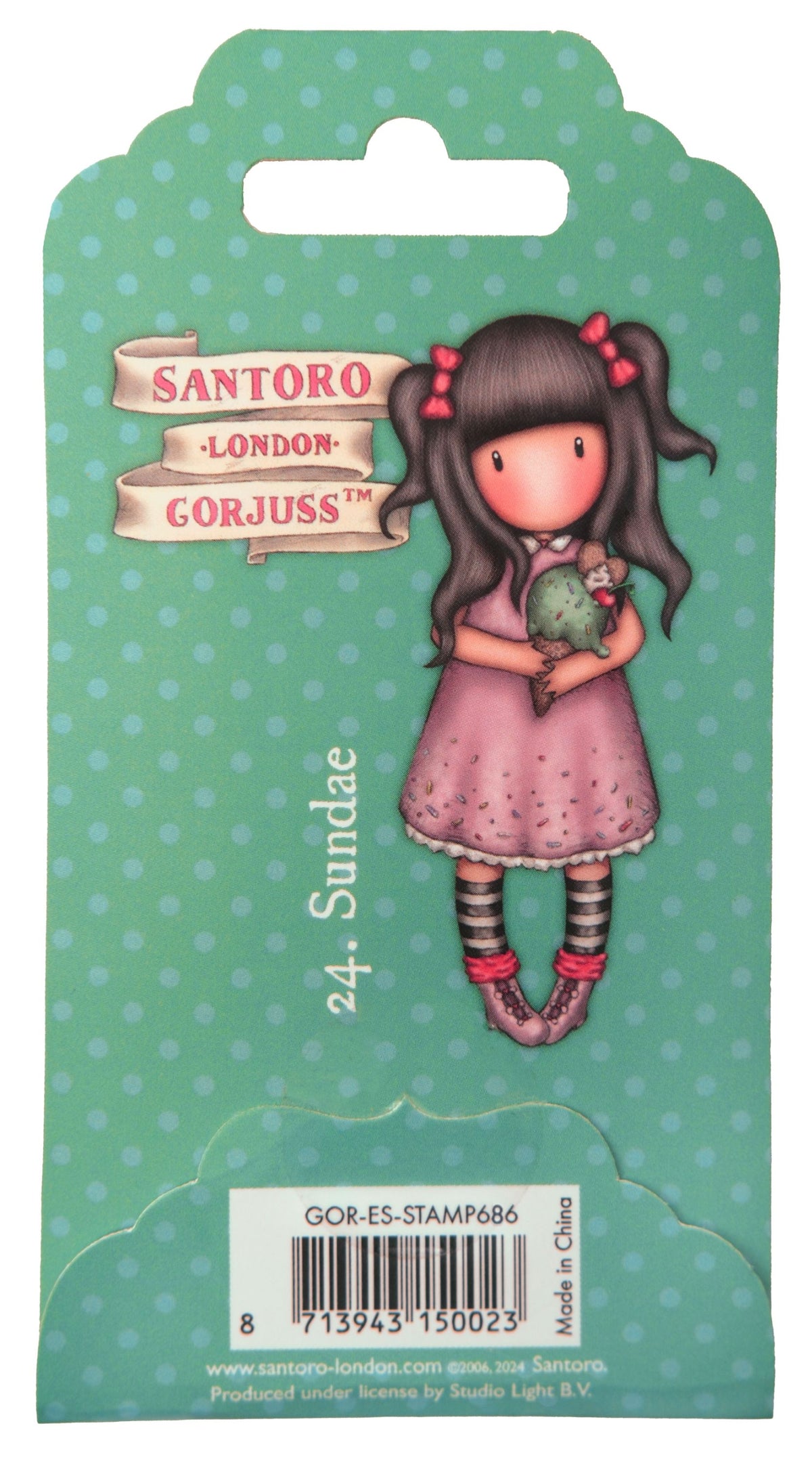 SAN Cling Stamp Sundae Gorjuss Essentials 1 PC-2
