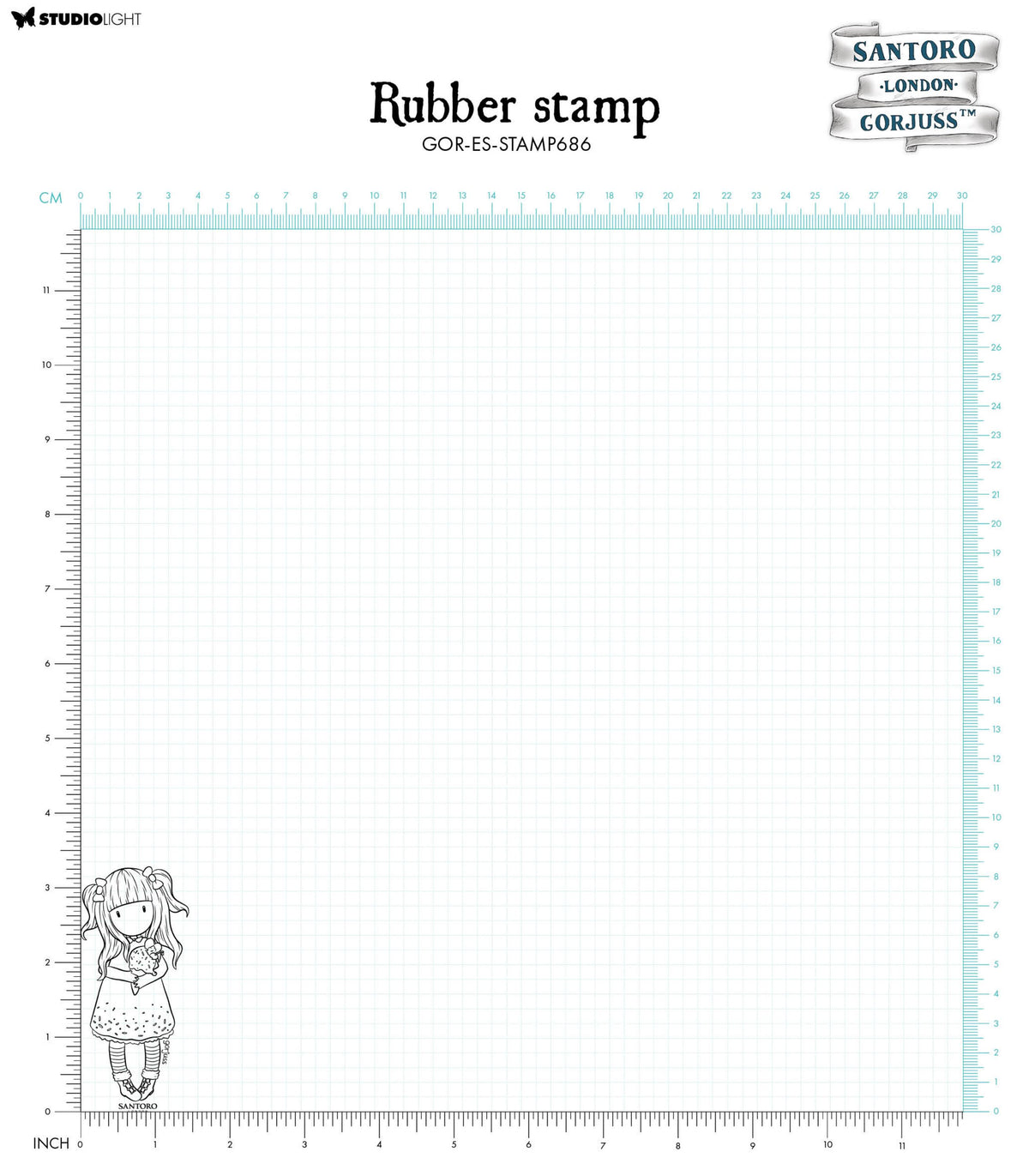 SAN Cling Stamp Sundae Gorjuss Essentials 1 PC-3