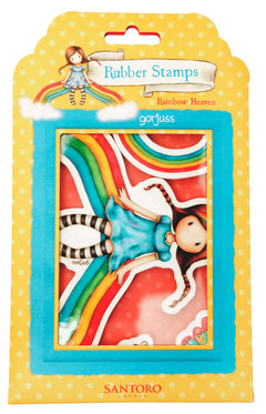 SAN Cling Stamp Rainbow Heaven Gorjuss Essentials 5 PC-1