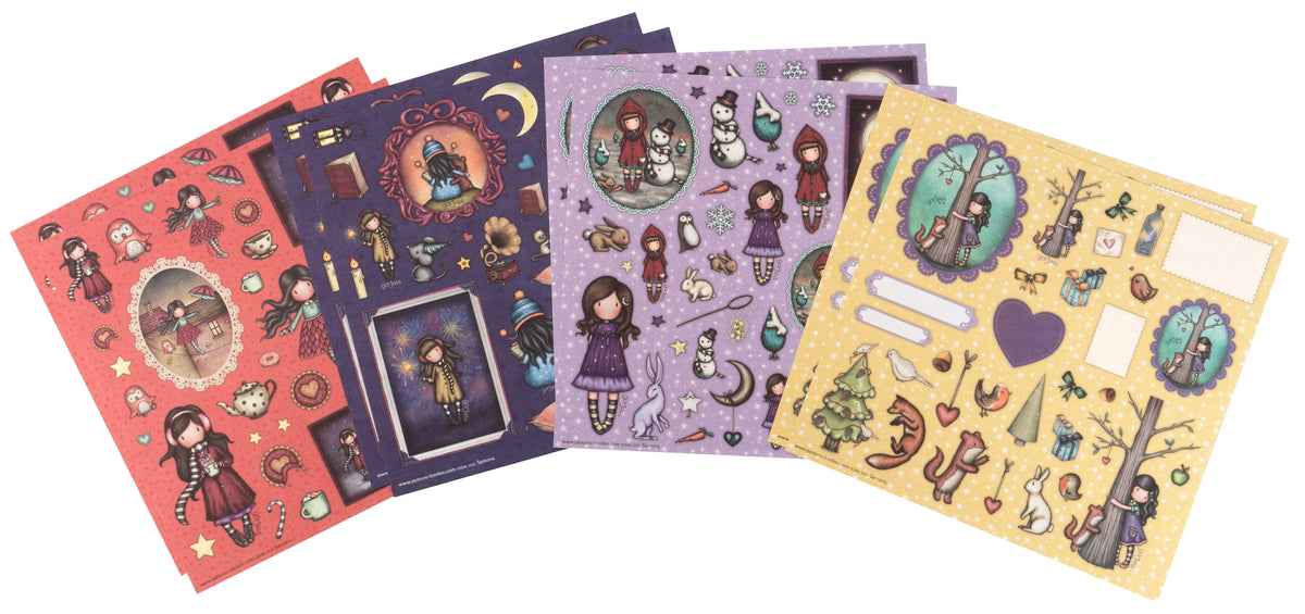 SAN Sticker Sheets 4x2 Designs Gorjuss Essentials 152x152x2mm 8 SH nr.14-2