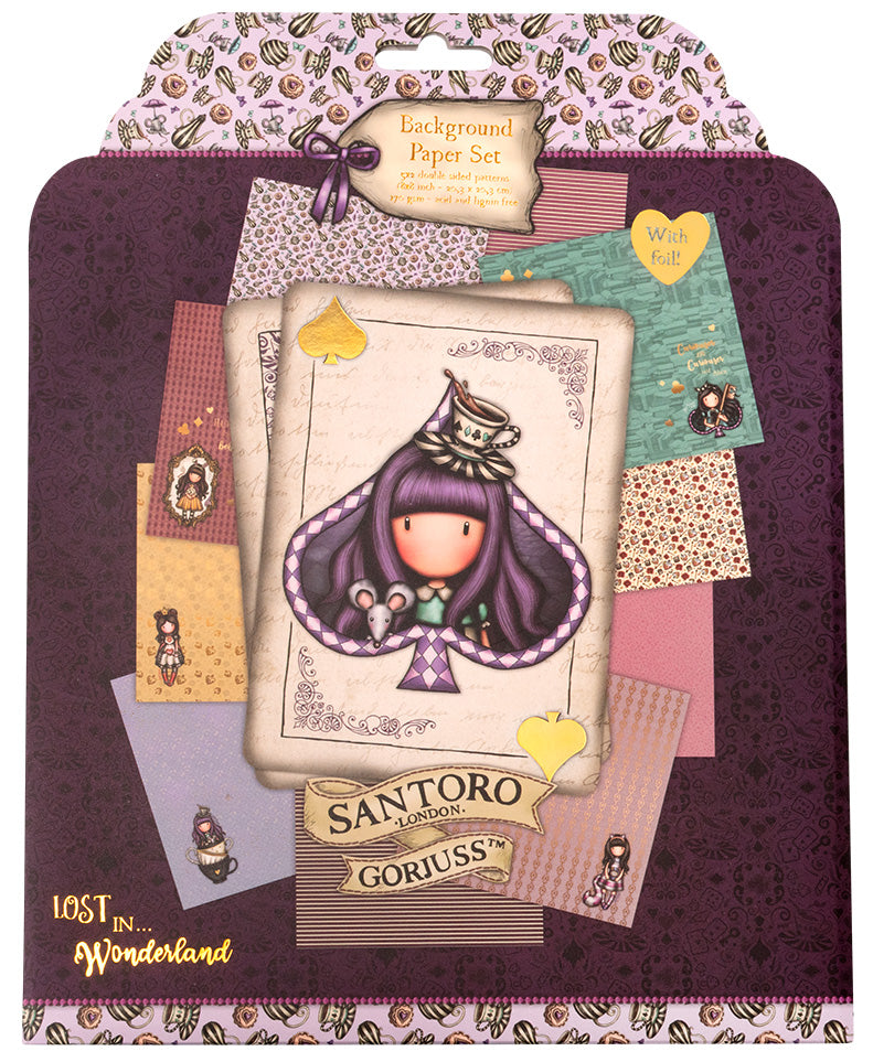 GOR Paper Set 5x2 Double-Sided Designs Wonderland 203x203x3mm 10 SH nr.22-1