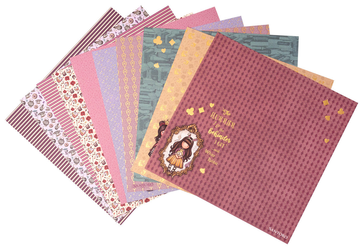 GOR Paper Set 5x2 Double-Sided Designs Wonderland 203x203x3mm 10 SH nr.22-2
