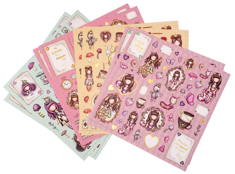 GOR Sticker Sheets 4x2 Designs Wonderland 152x152x3mm 8 SH nr.09-2