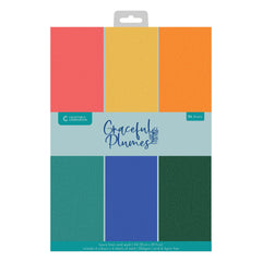 Graceful Plumes Luxury Linen Card Pack A4 -1