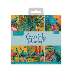 Graceful Plumes Paper Pad 6”x6”-1