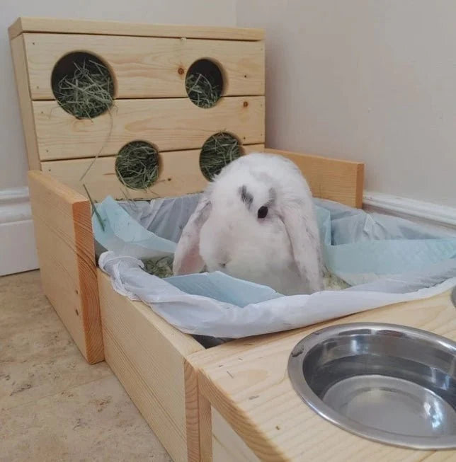 Four Hole Hay Feeder and Litter Box-3