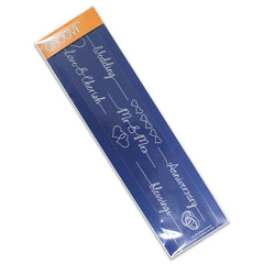 Groovi Wedding Line Sentiment Border Plate-1