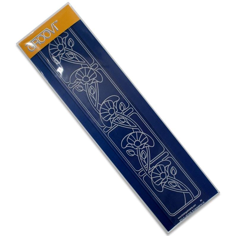 Groovi Poppies Art Nouveau Border Plate-1