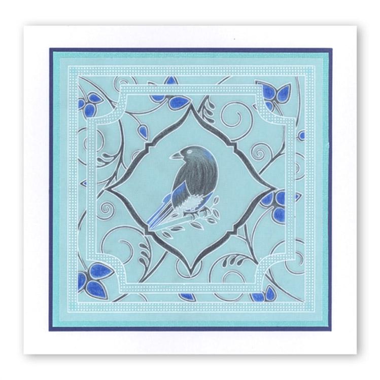Magpie 3 A6 Square Baby Plate-2