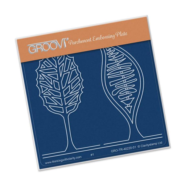 Abstact Trees A6 Baby Plate-1