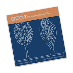 Abstact Trees A6 Baby Plate-1