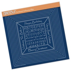 Groovi Plate - Nested Squares & Small Alphabet Template-1