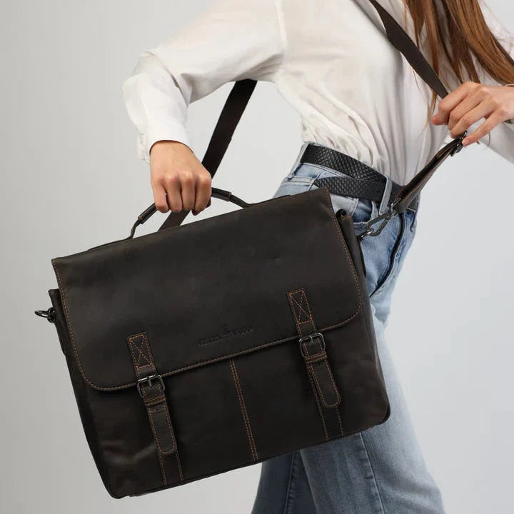 Greenwood Leather Laptop Bag-12