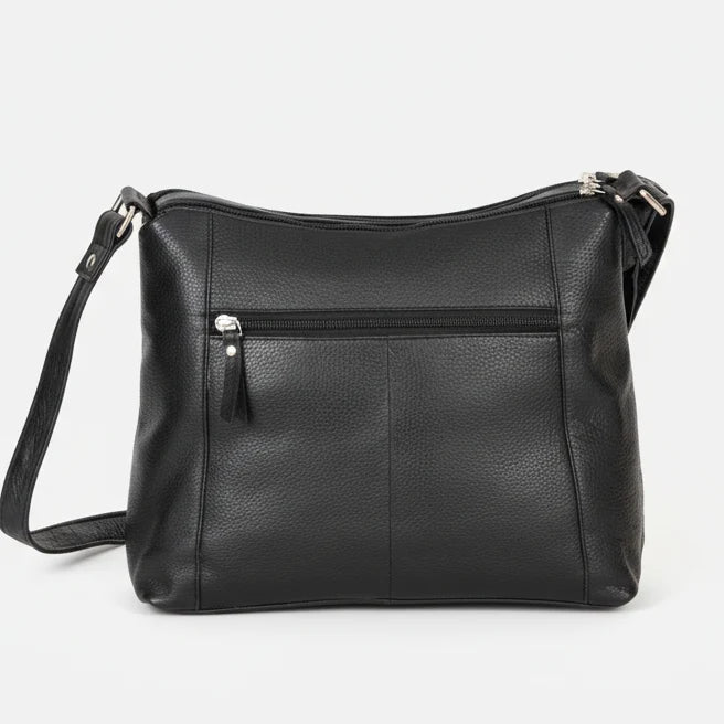 Greenwood Leather Elegant Crossbody Bag. Full-Grain Leather Shoulder Bag-9