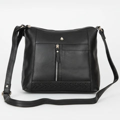 Greenwood Leather Elegant Crossbody Bag. Full-Grain Leather Shoulder Bag-8