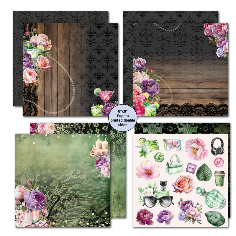 3Quarter Designs Girls Weekend 6x6 Paper Pack-4