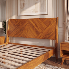 Estructura de cama de madera maciza Gazelle-10