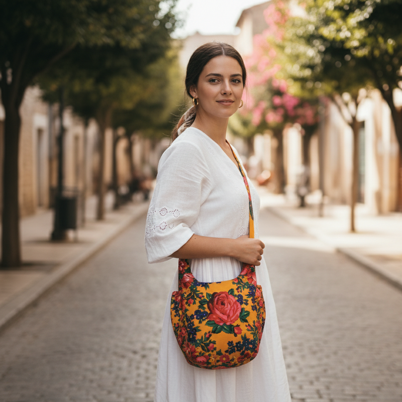 Orange Kookum Crossbody Bag-1