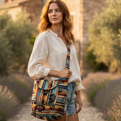 Red and Brown Crossbody Bag-1