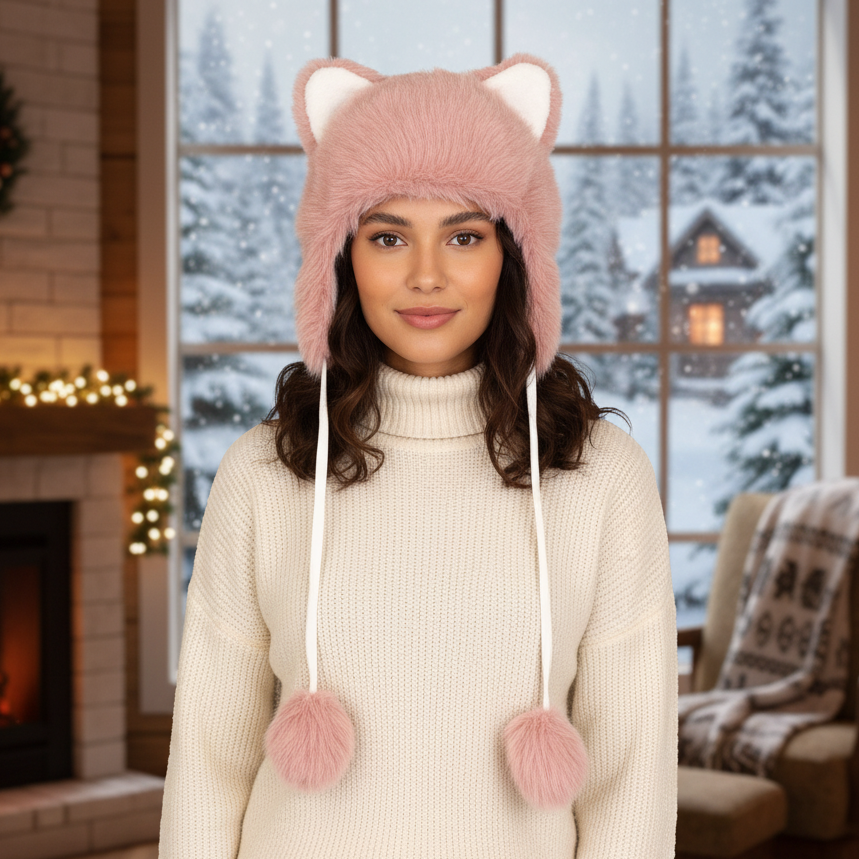Soft Plush Hat (Cat)-4